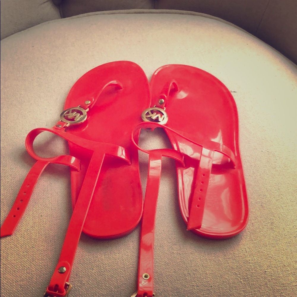 Michael Kors jelly sandals!  Great for the summer!